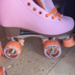Angel skates pink and orange brand new